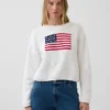 100 % bavlněný oversized svetr Americana v zkrácené délce