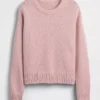 100 % bavlněný oversized zkrácený svetr
