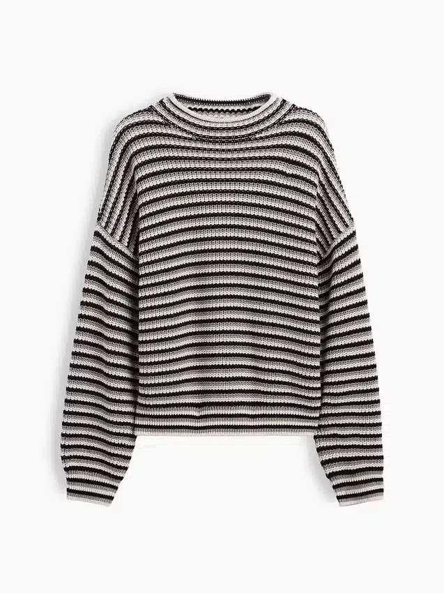 100 % bavlněný svetr s rolákem v oversized střihu
