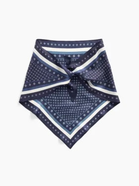 100 % hedvábí, oversized trojúhelníkový šál typu bandana
