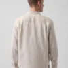 100 % lněná košile volného střihu