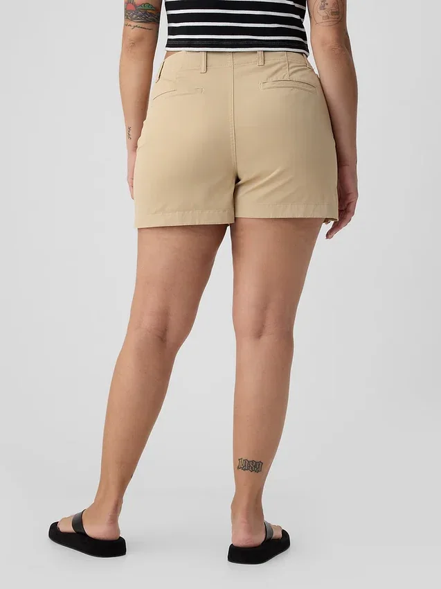 4" šortky Downtown v barvě khaki