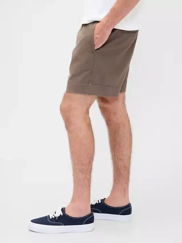 5,5" volné šortky ze směsi lnu