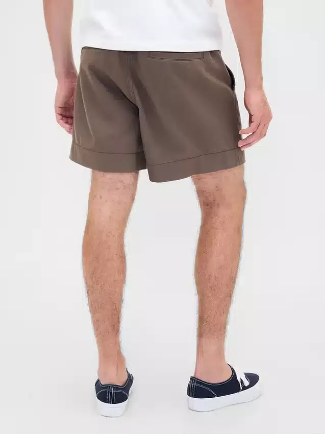 5,5" volné šortky ze směsi lnu