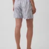 6" lehké šortky ze směsi lnu