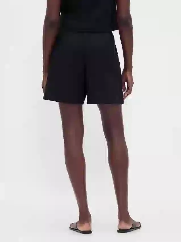 6" lehké šortky ze směsi lnu