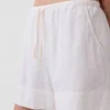 6" lehké šortky ze směsi lnu