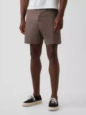 7,5″ lněné a bavlněné šortky