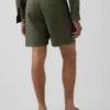 7,5" lněné a bavlněné šortky