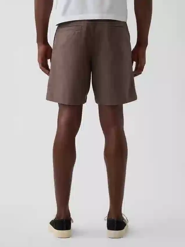 7,5" lněné a bavlněné šortky
