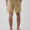 7,5" lněné a bavlněné šortky