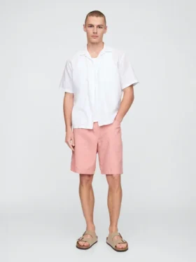 9" lněné a bavlněné šortky Easy