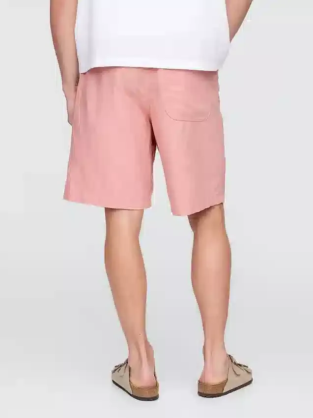 9" lněné a bavlněné šortky Easy