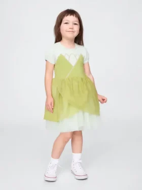 Šaty z tylu s motivy princezny Tiany od GAP × Miminka a Batolata