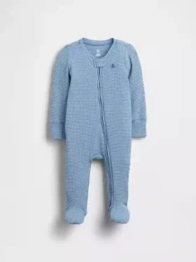 Baby First Favorites – jednodílný overal s nožičkami z jemného žebrovaného úpletu