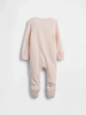Baby First Favorites – jednodílný overal s nožičkami z jemného žebrovaného úpletu