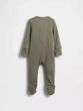 Baby First Favorites – jednodílný overal s nožičkami z jemného žebrovaného úpletu
