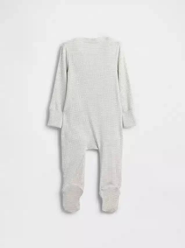 Baby First Favorites – jednodílný overal s nožičkami z jemného žebrovaného úpletu