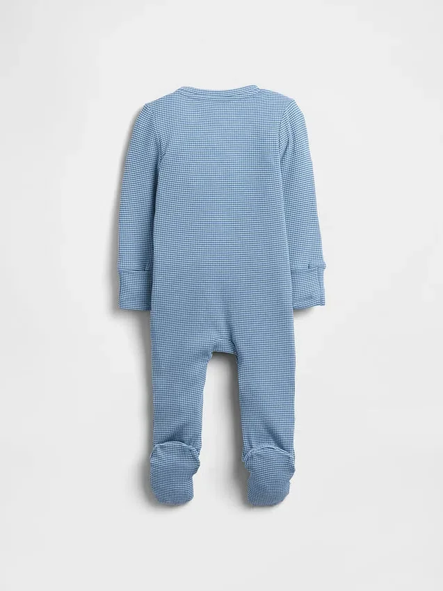 Baby First Favorites – jednodílný overal s nožičkami z jemného žebrovaného úpletu
