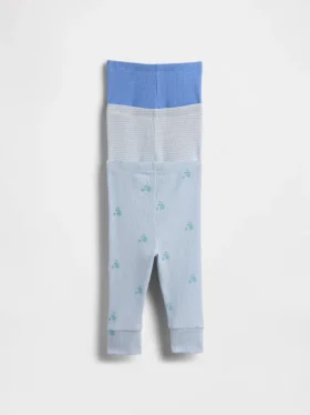 Baby First Favorites – kalhoty s jemným žebrováním a elastickým pasem (balení po 3 kusech)