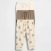 Baby First Favorites – kalhoty z organické bavlny s elastickým pasem (balení po 3 kusech)