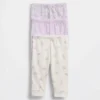 Baby First Favorites – kalhoty z organické bavlny s elastickým pasem (balení po 3 kusech)