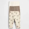 Baby First Favorites – kalhoty z organické bavlny s elastickým pasem (balení po 3 kusech)