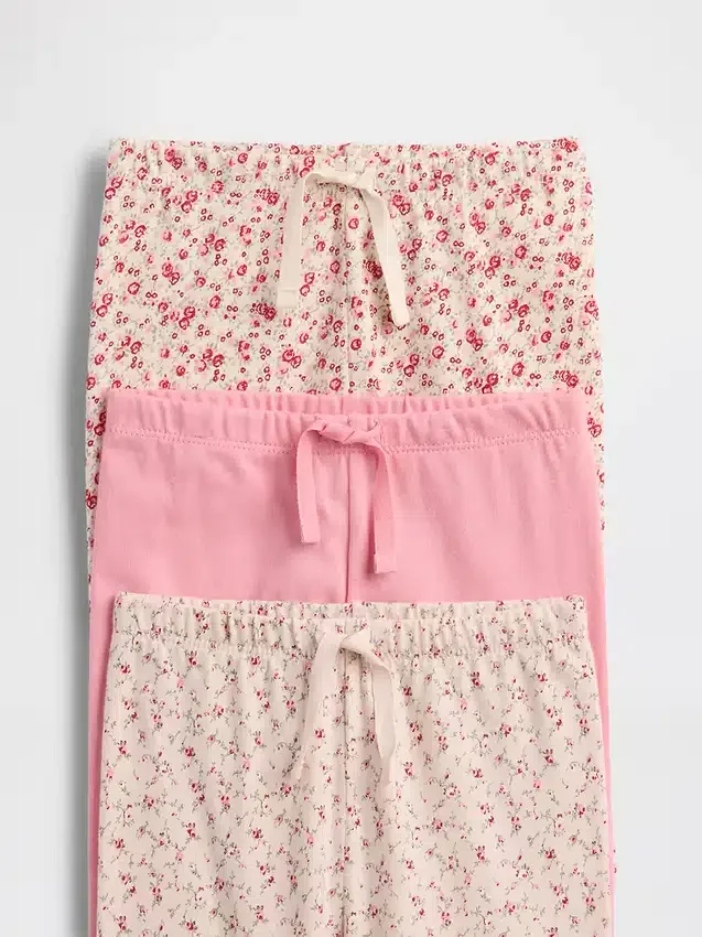 Baby First Favorites – kalhoty z organické bavlny s elastickým pasem (balení po 3 kusech)