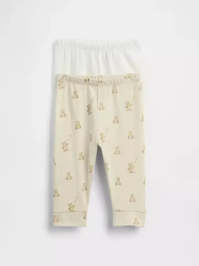 Baby First Favorites – kalhoty z organické bavlny s elastickým pasem (balení více kusů)