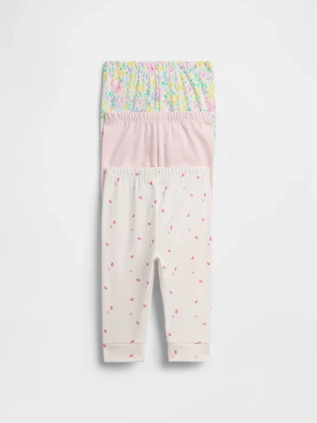 Baby First Favorites – kalhoty z organické bavlny s elastickým pasem (balení více kusů)