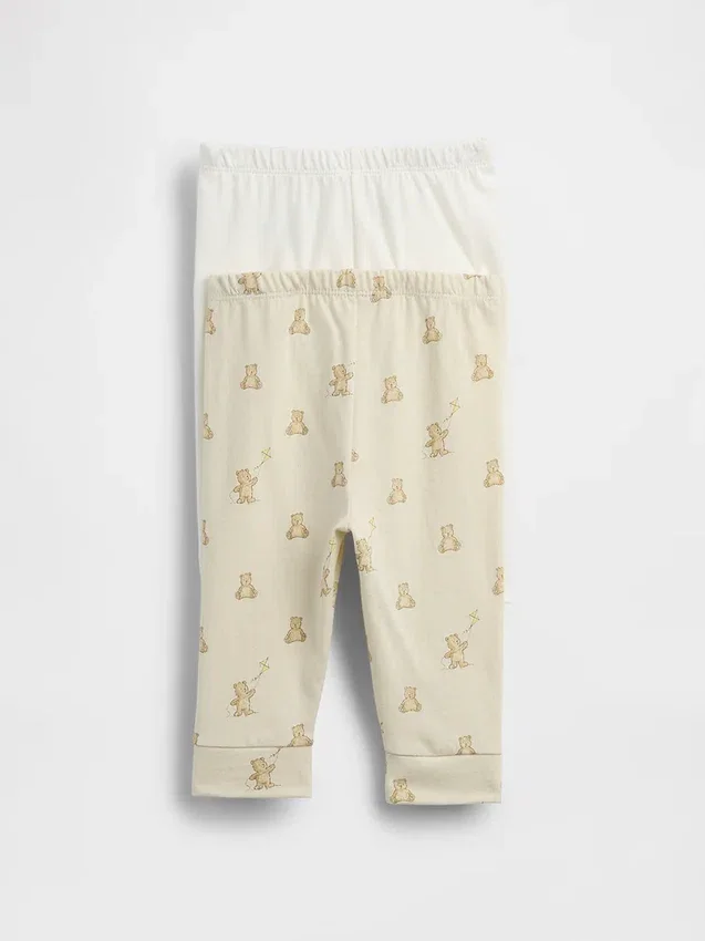 Baby First Favorites – kalhoty z organické bavlny s elastickým pasem (balení více kusů)
