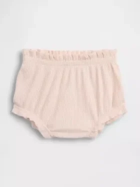 Baby First Favorites – kraťásky s volánky z jemného žebrovaného úpletu