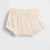 Baby First Favorites – květinové kalhotky z bodkovaného žebrovaného úpletu