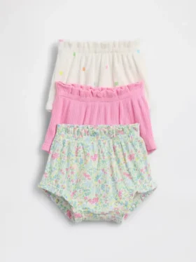 Baby First Favorites Tinyrib Ruffle Bloomers (balení po 3 kusech)