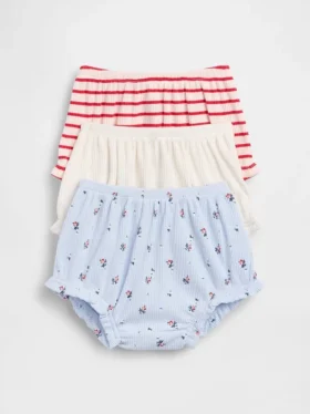Baby First Favorites Tinyrib Ruffle Bloomers (balení po 3 kusech)