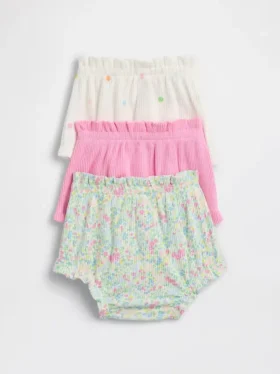 Baby First Favorites Tinyrib Ruffle Bloomers (balení po 3 kusech)