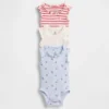 Baby First Favorites Tinyrib Ruffle Tank Body (balení po 3 kusech)