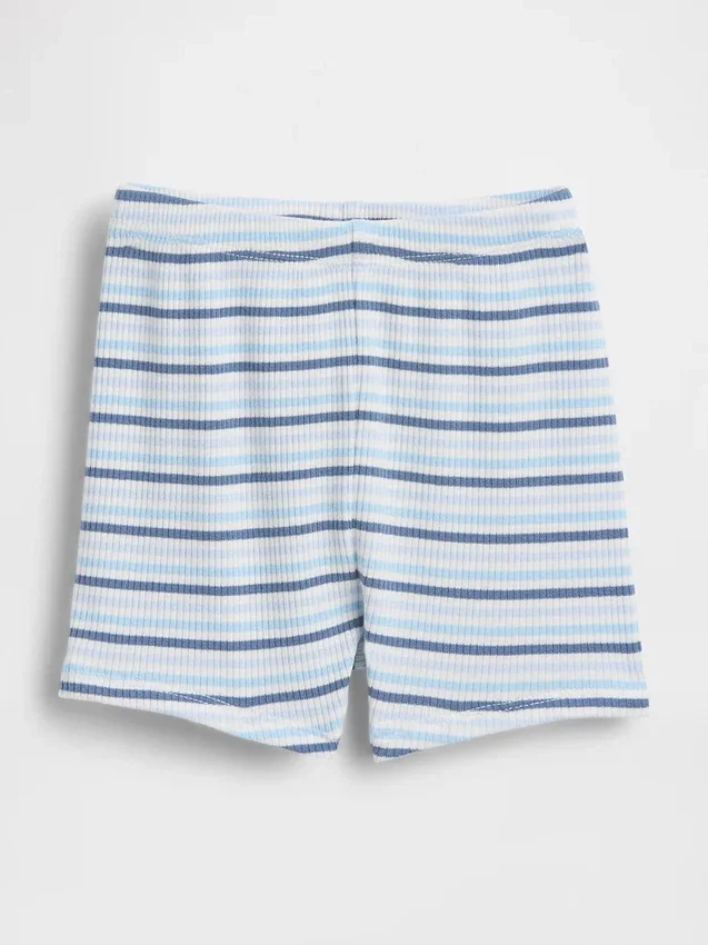 Baby First Favorites Tinyrib Stripe Pull-On Šortky