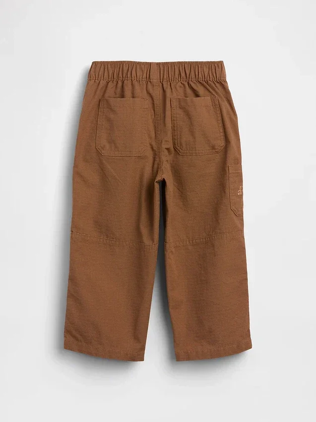Baggy kalhoty pro batolata s dvojitými koleny a elastickým pasem