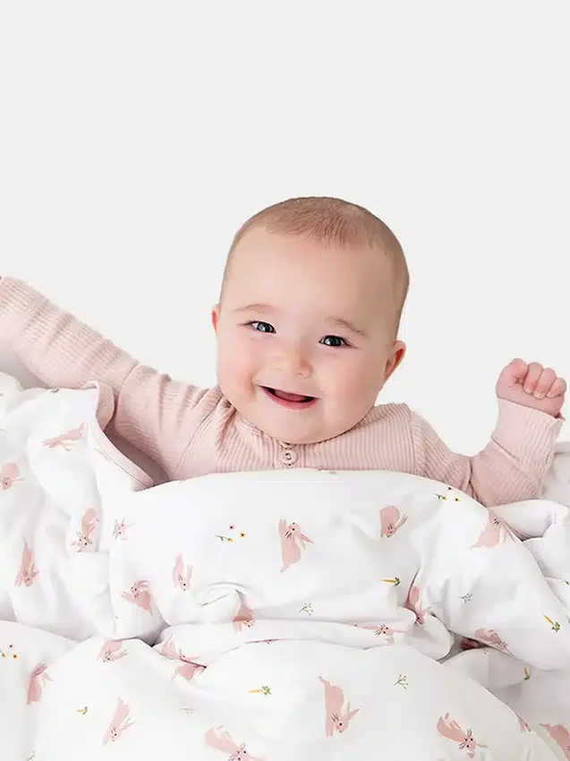 Bambusová dětská deka s motivem králíčka