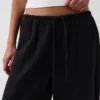 Bavlněné kalhoty typu culotte z gázy