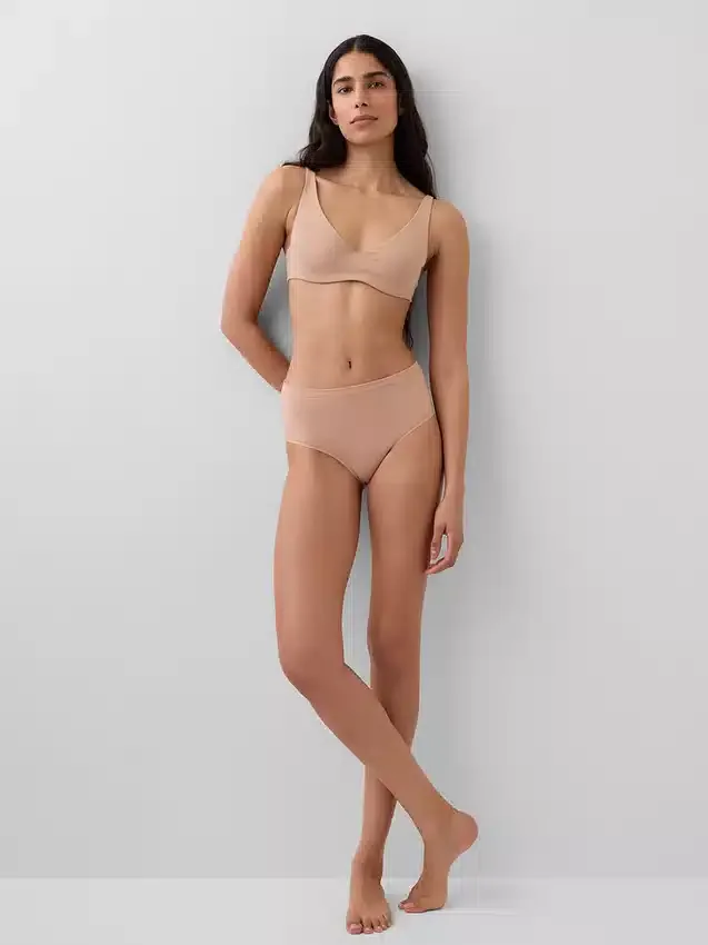 Bikiny s vysokým pasem z organické strečové bavlny