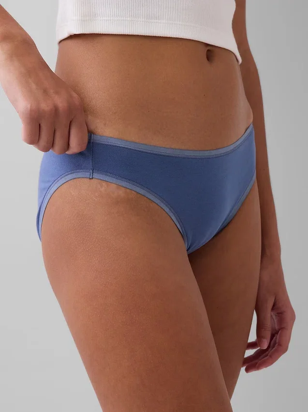 Bikiny z organické pružné bavlny (balení po 3 kusech)