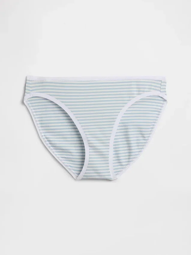 Bikiny z organické pružné bavlny (balení po 3 kusech)