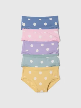 Bikiny z organické strečové bavlny pro batolata (balení po 5 kusech)