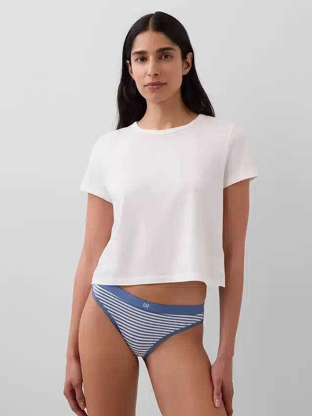 Bikiny z organické strečové bavlny s logem