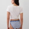 Bikiny z organické strečové bavlny s logem