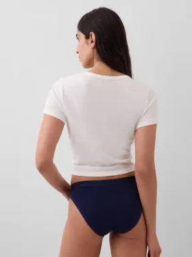 Bikiny z organické strečové bavlny s logem