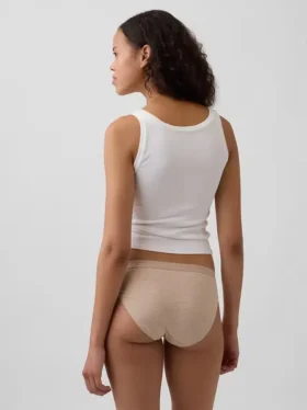 Bikiny z organické strečové bavlny s logem