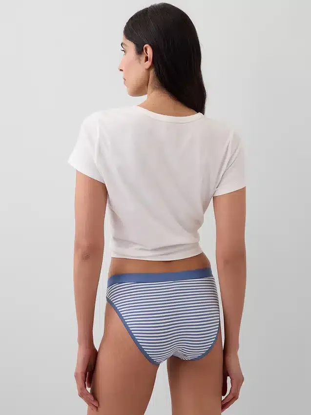 Bikiny z organické strečové bavlny s logem